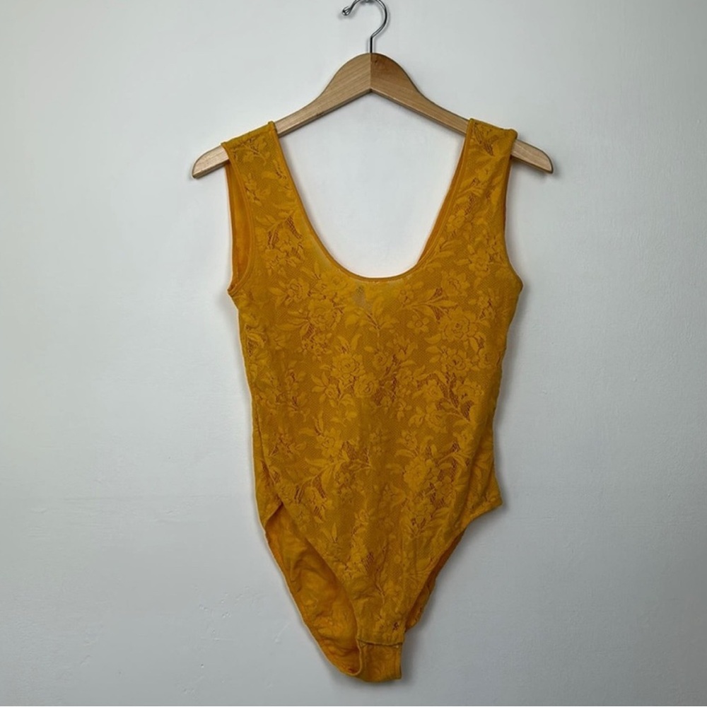 Araks Yellow Lace Bodysuit